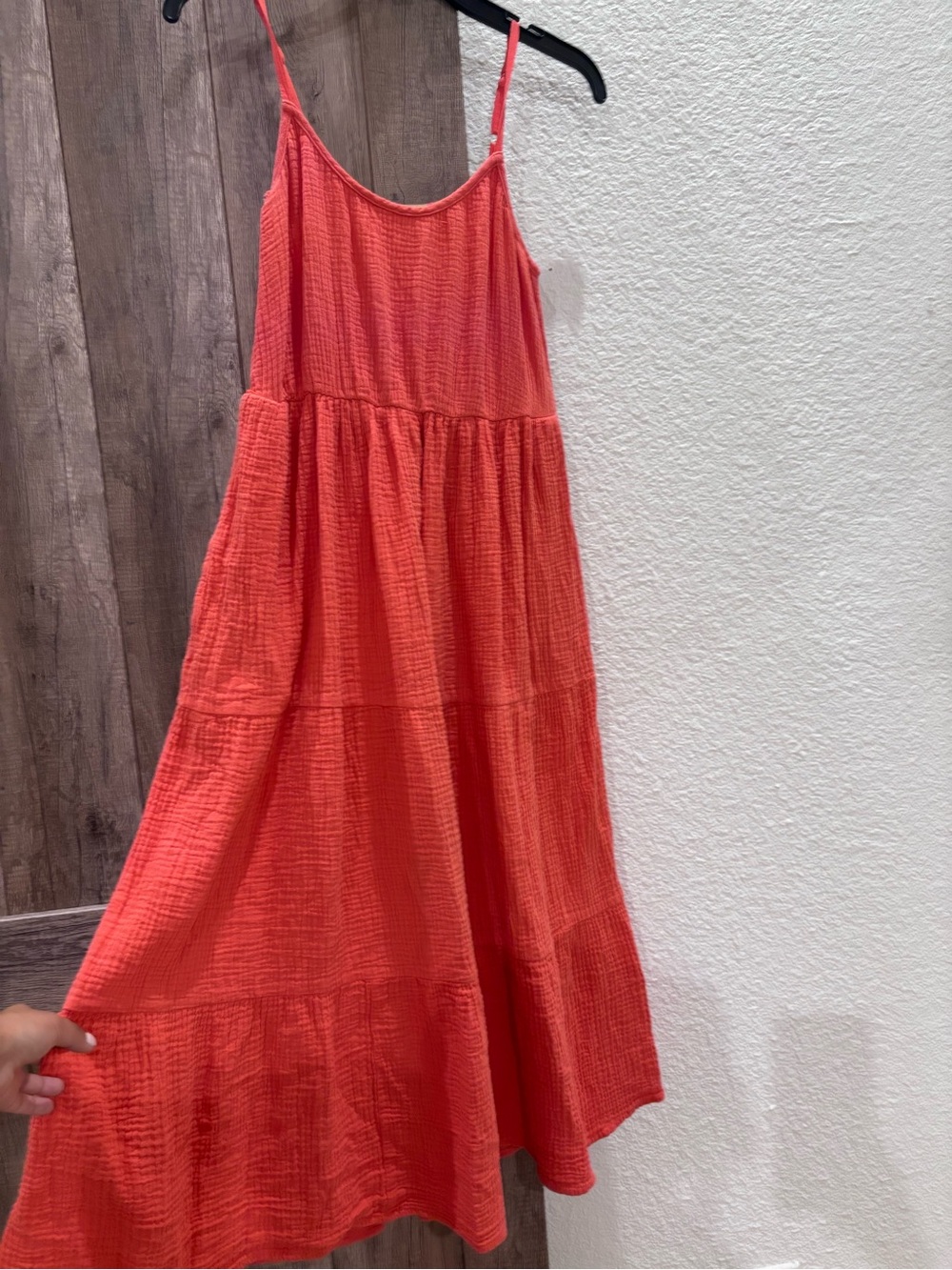 Magaschoni Coral Tiered Spaghetti-Strap Maxi Dress